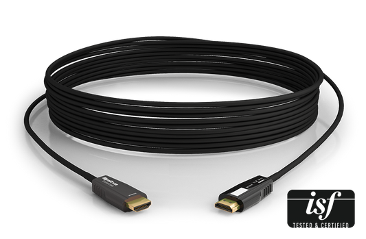 24Gbps 4-Core Active Optical HDMI Cable | 4K HDR 4:4:4/60, ARC, CEC, ALLM & VRR | Kevlar strengthened | ISF Certified