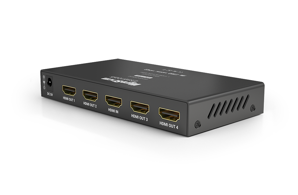 WyreStorm Essentials™ 4K60 1:4 Scaling HDMI Splitter