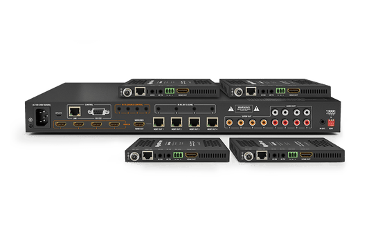 4K60 4×4 HDBaseT™ Matrix with Receivers