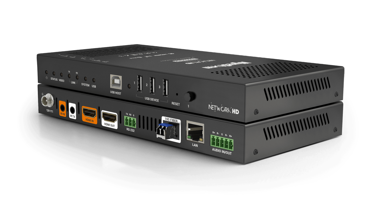 NetworkHD™ 600 Series 4K60 4:4:4 10Gb SDVoE Fiber Transceiver