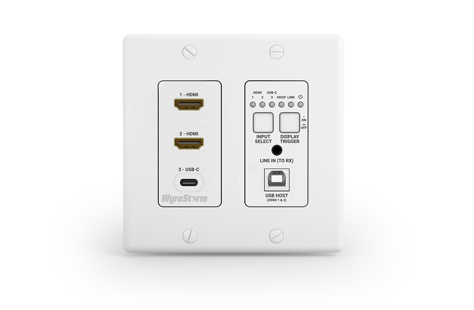 3-Input In-wall HDBaseT Transmitter (2-gang US)