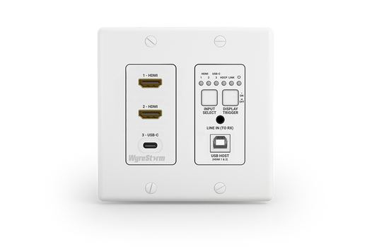 3-Input In-wall HDBaseT Transmitter (2-gang US)