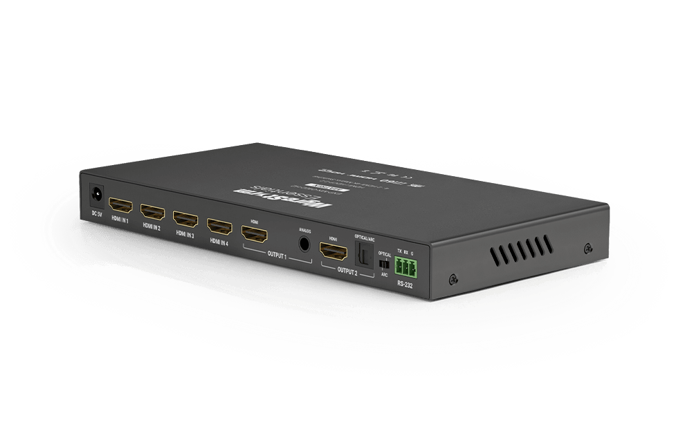 WyreStorm Essentials™ 4K60 4×2 HDMI Matrix Switcher