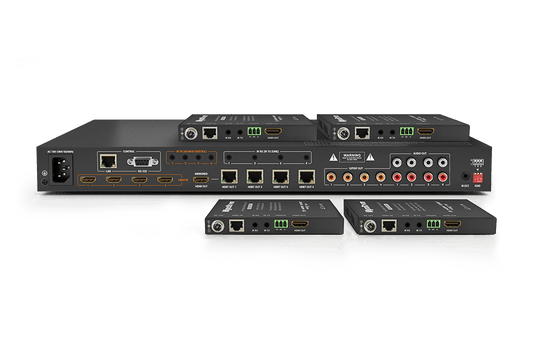 4K 4×4 HDBaseT™ Matrix with Receivers